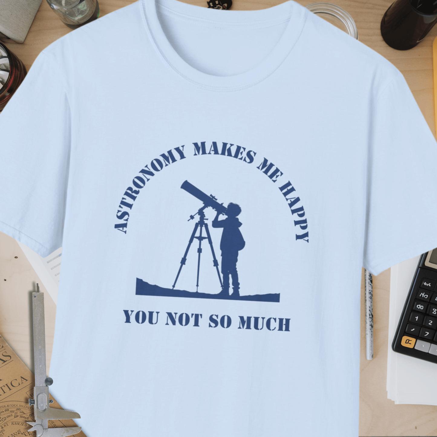 Astronomy Makes Me Happy Unisex Softstyle T-Shirt