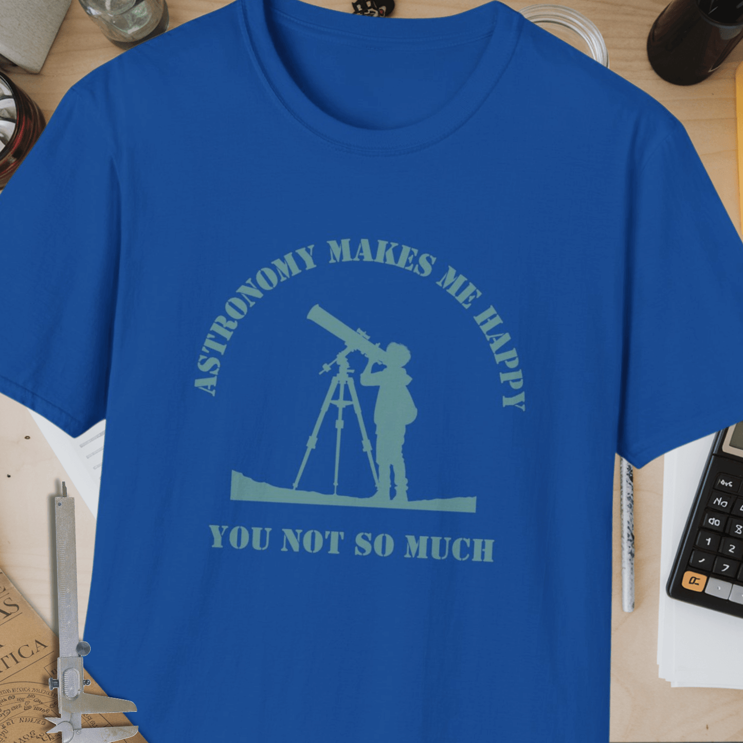 Astronomy Makes Me Happy Unisex Softstyle T-Shirt