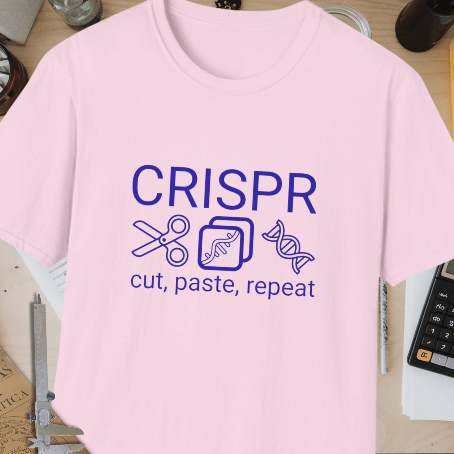 CRISPR cut paste repeat Unisex Softstyle T-Shirt
