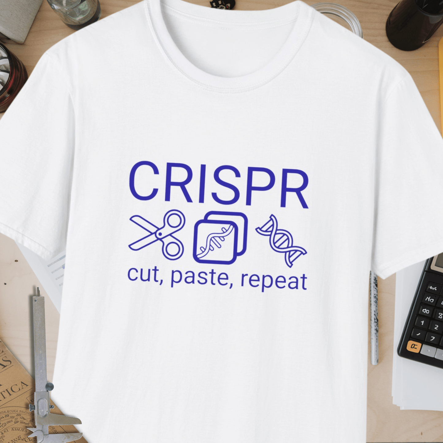 CRISPR cut paste repeat Unisex Softstyle T-Shirt