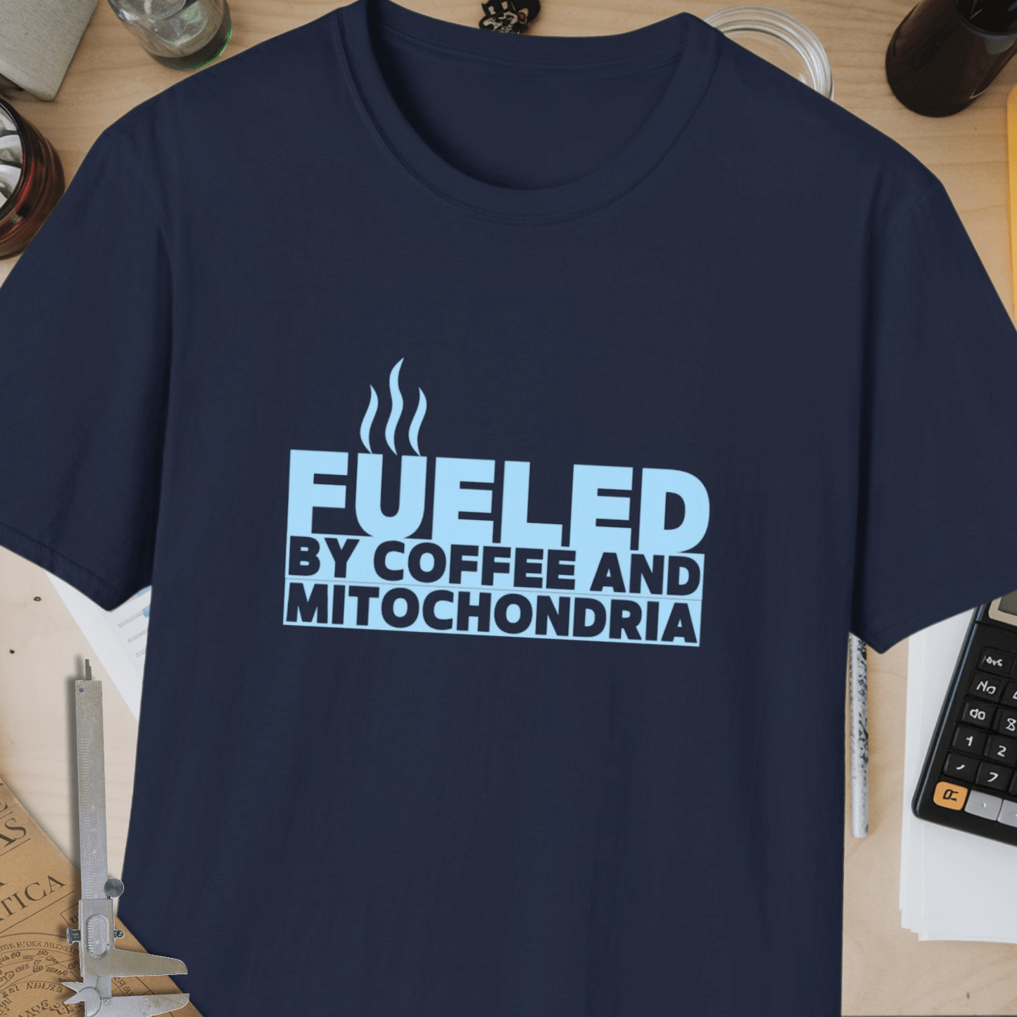 Coffee And Mitochondria Unisex Softstyle T-Shirt