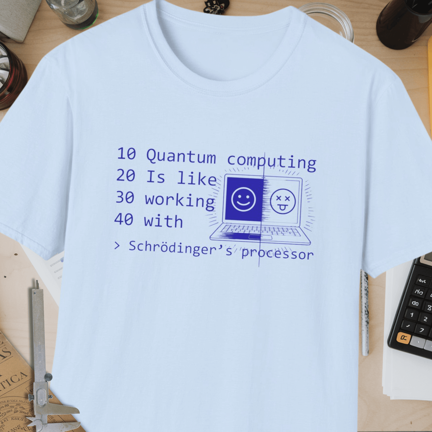 Schrödinger’s Processor Unisex Softstyle T-Shirt
