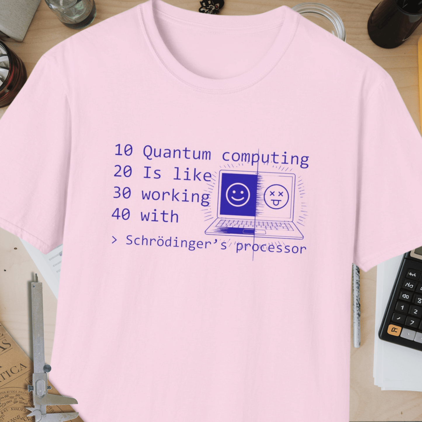 Schrödinger’s Processor Unisex Softstyle T-Shirt