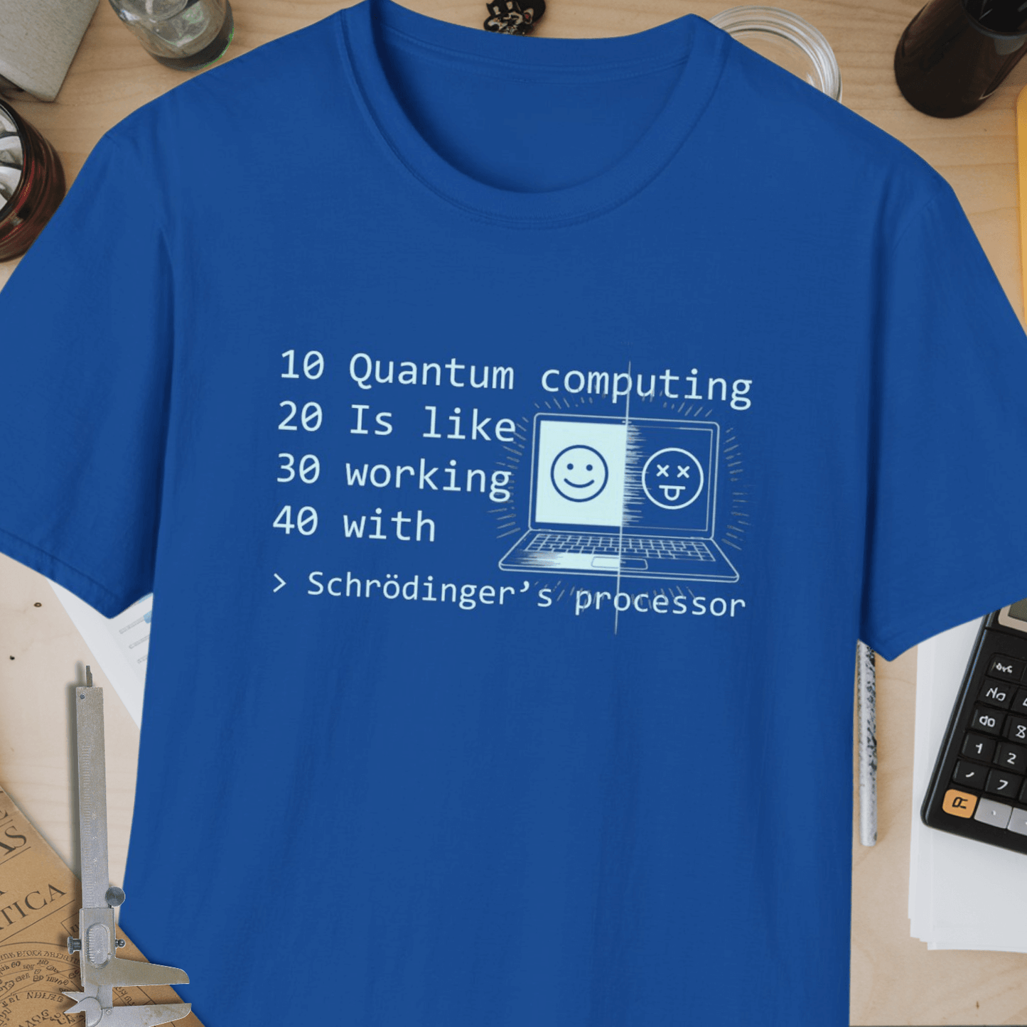 Schrödinger’s Processor Unisex Softstyle T-Shirt