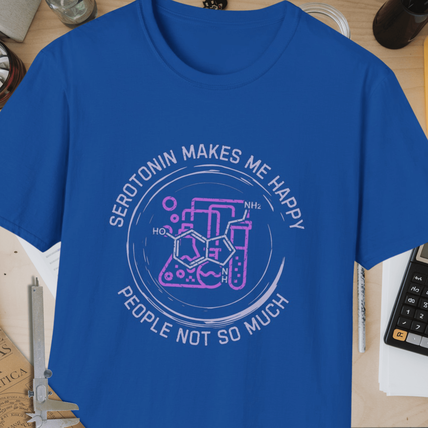 Serotonin Makes Me Happy Unisex Softstyle T-Shirt