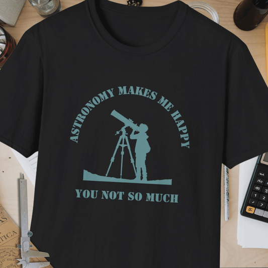 Astronomy Makes Me Happy Unisex Softstyle T-Shirt