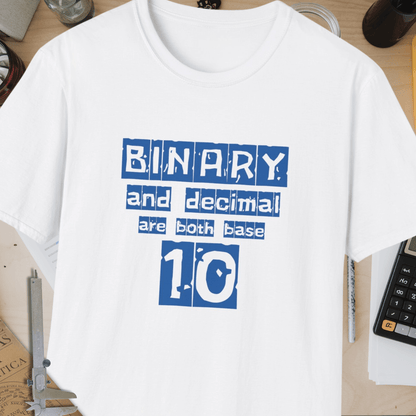 Binary and Decimal Unisex Softstyle T-Shirt