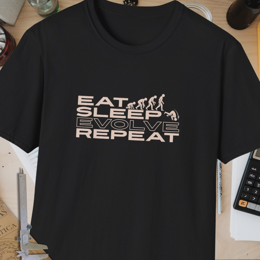 Eat Sleep Evolve Repeat Unisex Softstyle T-Shirt