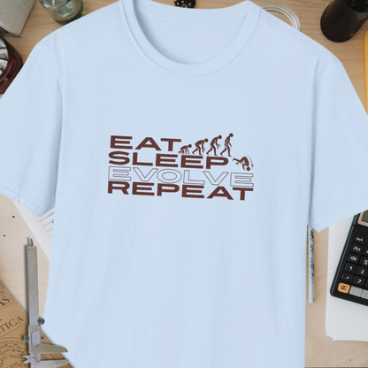 Eat Sleep Evolve Repeat Unisex Softstyle T-Shirt