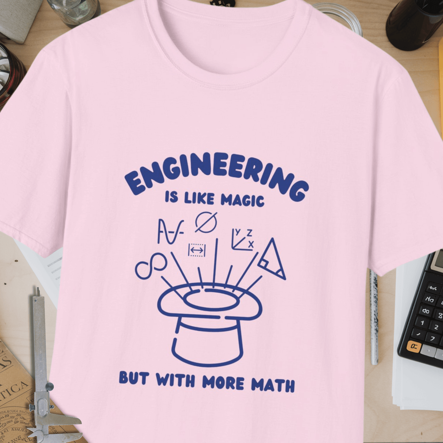 Engineering Is Like Magic Unisex Softstyle T-Shirt