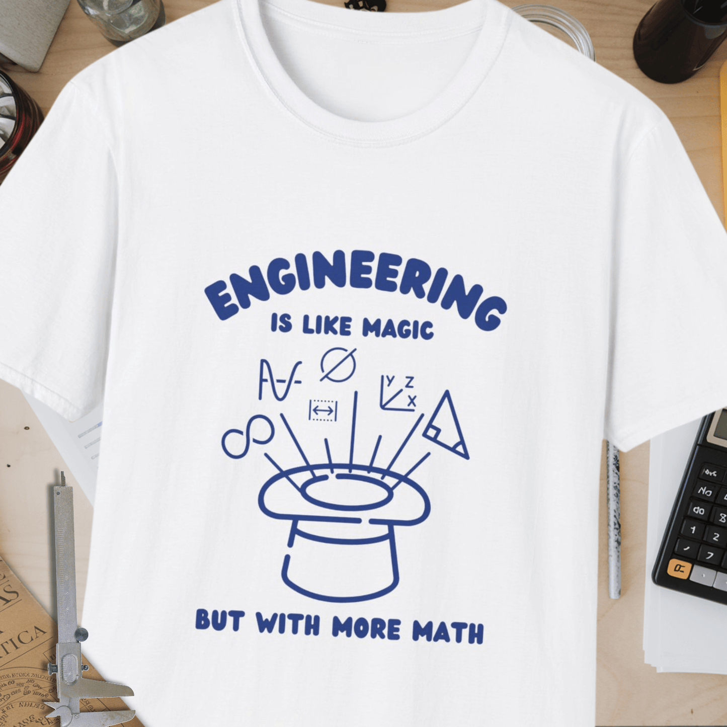 Engineering Is Like Magic Unisex Softstyle T-Shirt