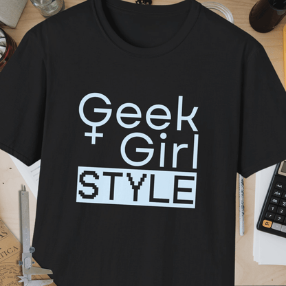 Geek Girl Style Unisex Softstyle T-Shirt