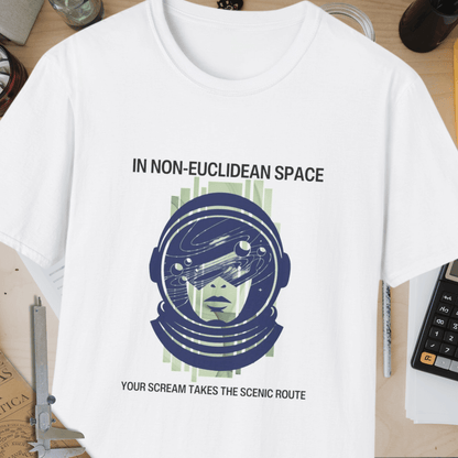 In Non-Euclidean Space Unisex Softstyle T-Shirt