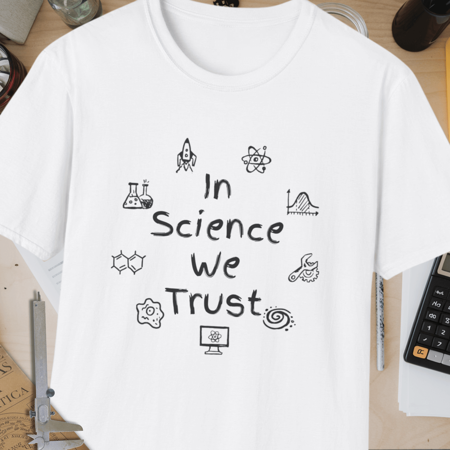 In Science We Trust Unisex Softstyle T-Shirt