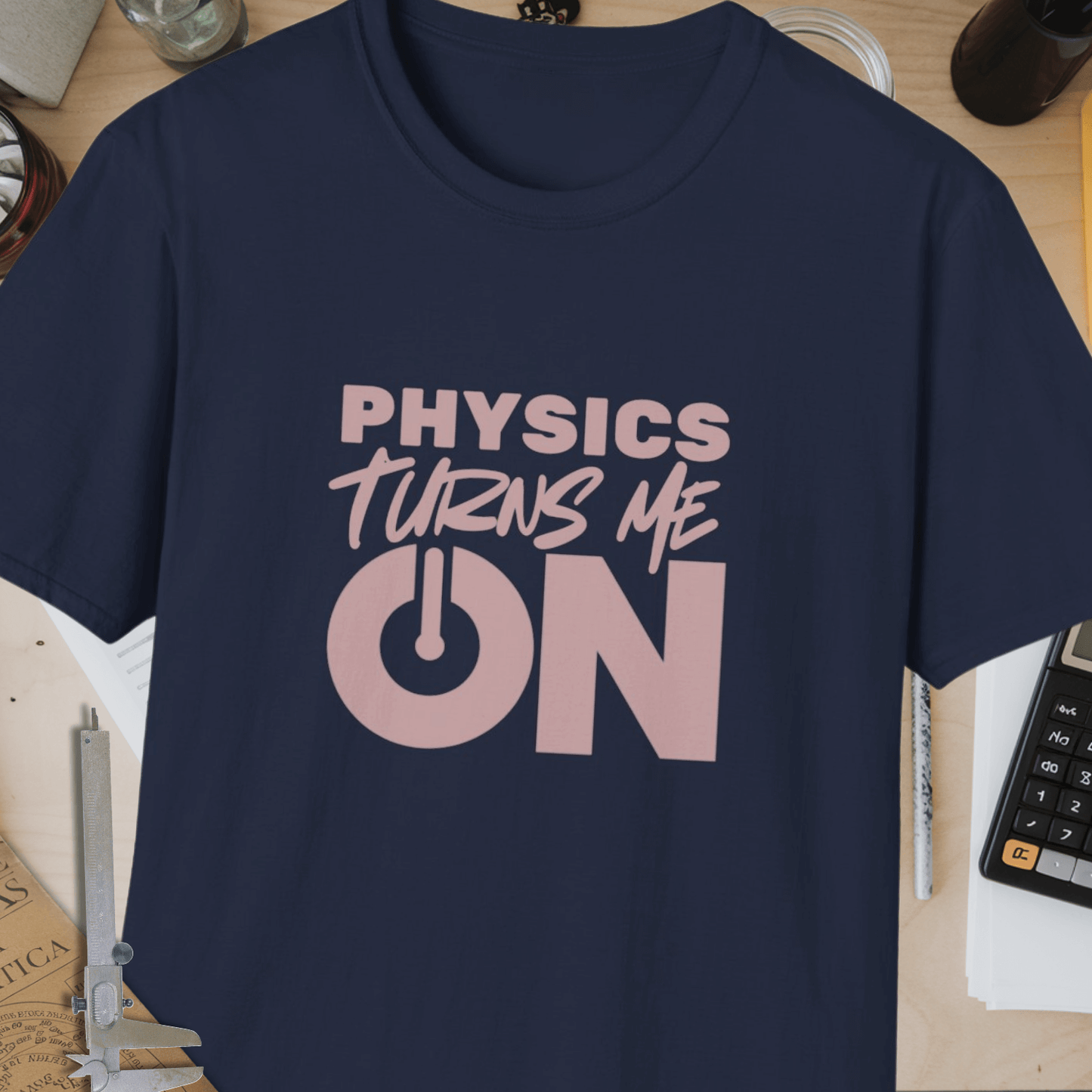 Physics Turns Me On Unisex Softstyle T-Shirt