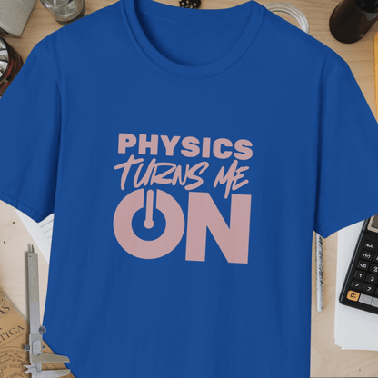 Physics Turns Me On Unisex Softstyle T-Shirt
