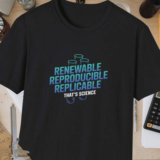 Renewable Reproducible Replicable Unisex Softstyle T-Shirt