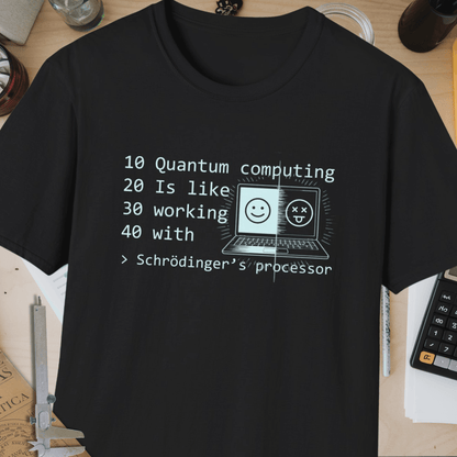 Schrödinger’s Processor Unisex Softstyle T-Shirt