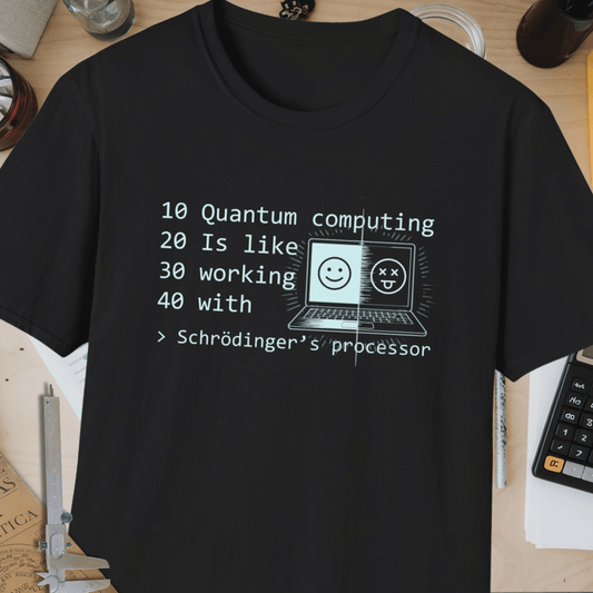 Schrödinger’s Processor Unisex Softstyle T-Shirt