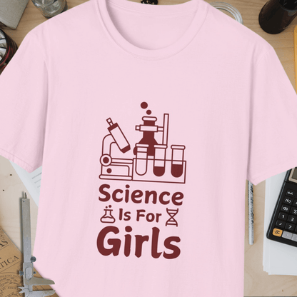 Science Is For Girls Unisex Softstyle T-Shirt