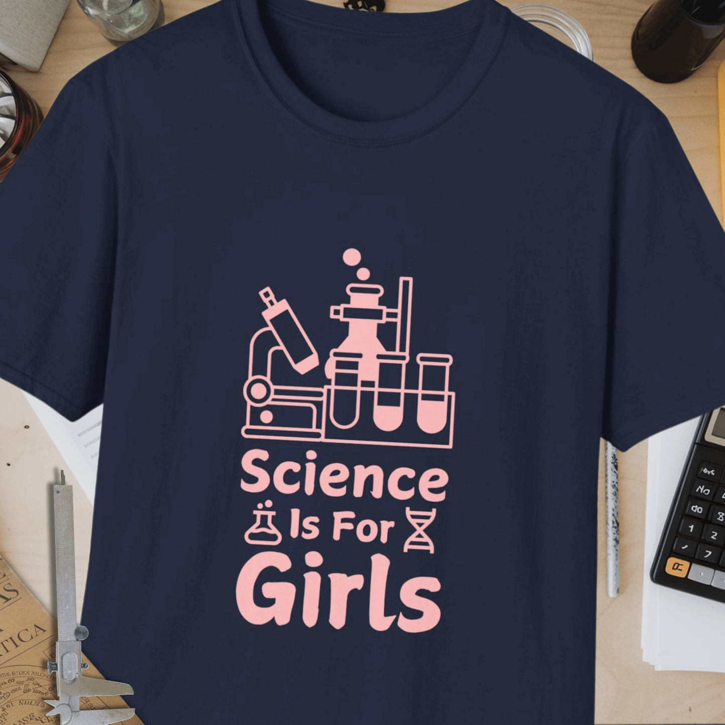 Science Is For Girls Unisex Softstyle T-Shirt