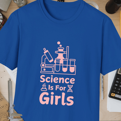 Science Is For Girls Unisex Softstyle T-Shirt