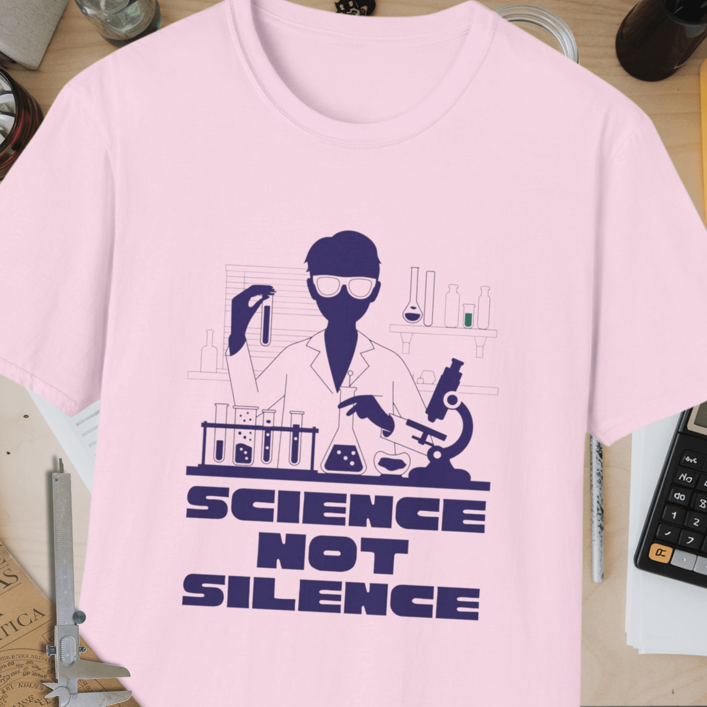 Science Not Silence Unisex Softstyle T-Shirt