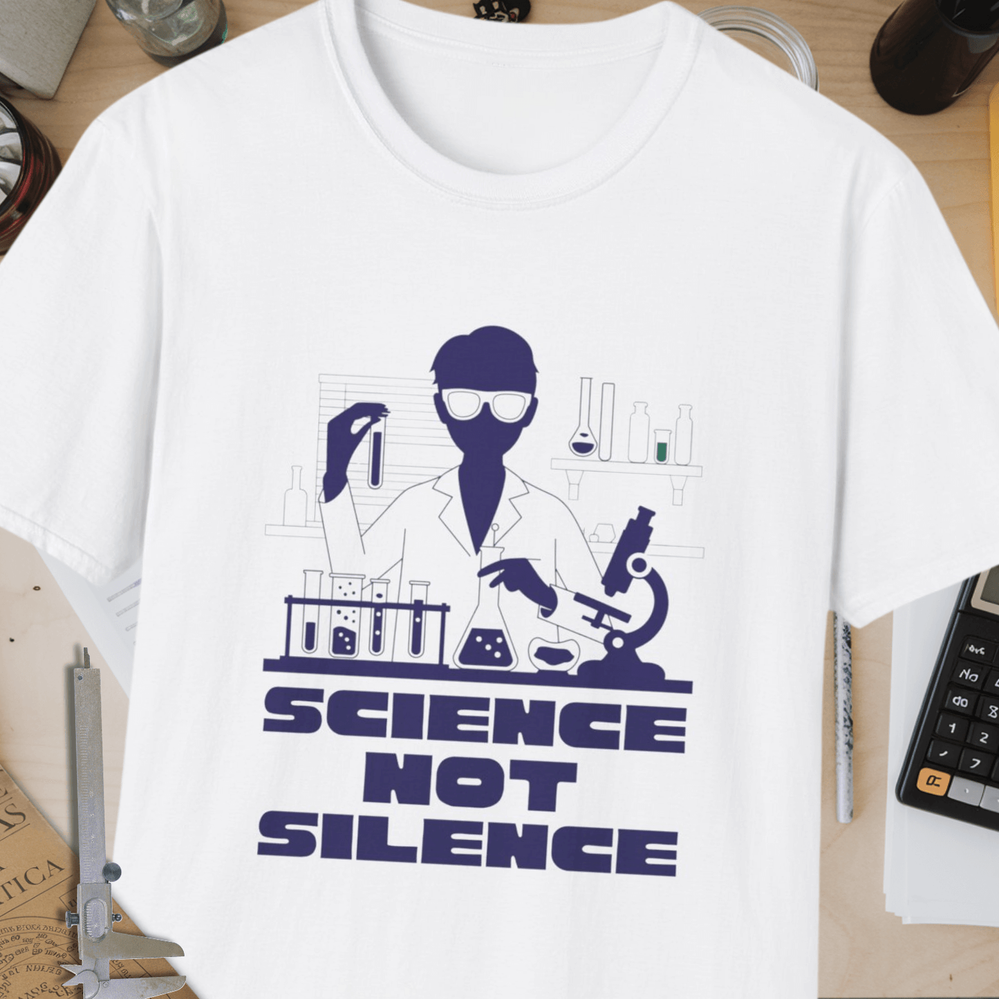 Science Not Silence Unisex Softstyle T-Shirt